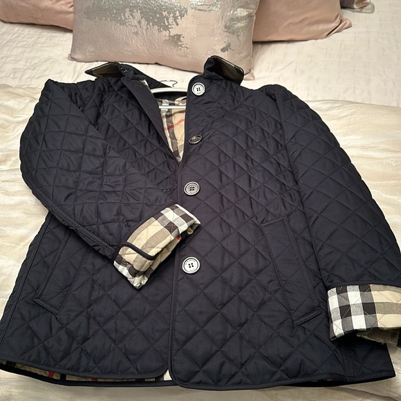 Burberry Brit Coat-Navy - Picture 1 of 7